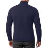 imageMANGOPOP Mens Turtleneck Long Sleeve Shirts Thermal Undershirt Relaxed Fit Fleece Tops Fall Winter Fashion 2025Deep Blue