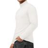 imageMANGOPOP Mens Turtleneck Long Sleeve Shirts Thermal Undershirt Relaxed Fit Fleece Tops Fall Winter Fashion 2025White