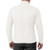 imageMANGOPOP Mens Turtleneck Long Sleeve Shirts Thermal Undershirt Relaxed Fit Fleece Tops Fall Winter Fashion 2025White