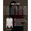 imageMANGOPOP Womens Long Sleeve Thermal Fleece Bodysuit Crew Neck Slim Fit Body Suit Warm Base Layer Tops Fall Outfits 2025Burgundy