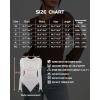 imageMANGOPOP Womens Sheer Mesh Puff Long Sleeve Bodysuit Double Lined Crew Neck Thong Body Suits Trendy Fall Tops 2025Coffee