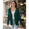 imageWomens Lightweight Cardigan Fall Cozy Cardigan Sweaters V Neck Ribbed Button Up 2025 TrendyGreen