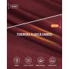 imageMANGOPOP Long Sleeve Shirts for Women Slim Fitted Scoop Neck Top Fleece Thermal Undershirts Base Layer Going Out Trendy 2025Burgundy