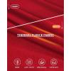 imageMANGOPOP Long Sleeve Shirts for Women Slim Fitted Scoop Neck Top Fleece Thermal Undershirts Base Layer Going Out Trendy 2025Red