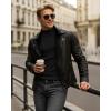 imageMANGOPOP Mens Mock Turtleneck Long Sleeve Shirts Fleece Ribbed Knit Pullover Sweater Basic Thermal Undershirt Tops 2025Ablack