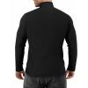 imageMANGOPOP Mens Mock Turtleneck Long Sleeve Shirts Fleece Ribbed Knit Pullover Sweater Basic Thermal Undershirt Tops 2025Ablack