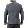 imageMANGOPOP Mens Mock Turtleneck Long Sleeve Shirts Fleece Ribbed Knit Pullover Sweater Basic Thermal Undershirt Tops 2025Blue Grey