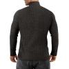 imageMANGOPOP Mens Mock Turtleneck Long Sleeve Shirts Fleece Ribbed Knit Pullover Sweater Basic Thermal Undershirt Tops 2025Cblack Gray