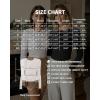 image:imageMANGOPOP Long Sleeve Shirts for Women Thermal Crew Neck Fitted Fleece Tops Trendy Going Out Fall Winter Womens Tops 2026A01 Black