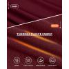 image:imageMANGOPOP Long Sleeve Shirts for Women Thermal Crew Neck Fitted Fleece Tops Trendy Going Out Fall Winter Womens Tops 2026Burgundy