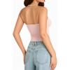 image:imageMANGOPOP Women Sexy Adjustable Halter V Neck Tank Top Backless Double Lined Cami Slim Basic Going Out 2026 Summer TrendyRose Quartz