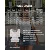 image:imageMANGOPOP Sexy Half Sleeve Tops for Women Scoop Neck Slim Fitted Casual Going Out T Shirt Tops 2026 TrendyCreamy White