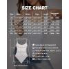 image:imageMANGOPOP Womens Cami Thong Double Lined Bodysuit Scoop Neck Backless Body Suit Sexy Adjustable Spaghetti Strap Tank Top 202602 White