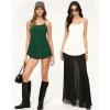 image:imageMANGOPOP Womens Halter Tank Tops Loose Fit Sleeveless Square Neck Top Casual Going Out Tees Shirts 2026 Trendy03 Deep Green
