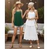 image:imageMANGOPOP Womens Halter Tank Tops Loose Fit Sleeveless Square Neck Top Casual Going Out Tees Shirts 2026 Trendy03 Deep Green