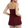 image:imageMANGOPOP Womens Halter Tank Tops Loose Fit Sleeveless Square Neck Top Casual Going Out Tees Shirts 2026 Trendy04 Burgundy