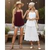 image:imageMANGOPOP Womens Halter Tank Tops Loose Fit Sleeveless Square Neck Top Casual Going Out Tees Shirts 2026 Trendy04 Burgundy