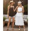 image:imageMANGOPOP Womens Halter Tank Tops Loose Fit Sleeveless Square Neck Top Casual Going Out Tees Shirts 2026 Trendy05 Coffee