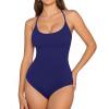 image:imageMANGOPOP Womens Scoop Neck Open TBack Cami Bodysuit Sleeveless Backless Thong Tank Top Body suits Going Out Tops 2026Deep Blue