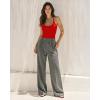 image:imageMANGOPOP Womens Scoop Neck Open TBack Cami Bodysuit Sleeveless Backless Thong Tank Top Body suits Going Out Tops 2026Red