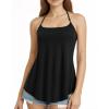 image:imageMANGOPOP Womens Halter Tank Tops Loose Fit Sleeveless Square Neck Top Casual Going Out Tees Shirts 2026 Trendy01 Black