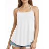 image:imageMANGOPOP Womens Halter Tank Tops Loose Fit Sleeveless Square Neck Top Casual Going Out Tees Shirts 2026 Trendy02 White
