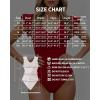 image:imageMANGOPOP Womens Deep V Neck Ruffle Sleeveless Body Suits Tank Top Bodysuit Going Out Sexy Fitted Summer Trendy OutfitsRed