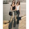 image:imageMANGOPOP Womens Sweetheart Neckline Thong Bodysuit Ruched V Neck Tank Top Body Suits Double Lined Sleeveless Going Out TopsA01 Black