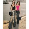 image:imageMANGOPOP Womens Sweetheart Neckline Thong Bodysuit Ruched V Neck Tank Top Body Suits Double Lined Sleeveless Going Out TopsPink