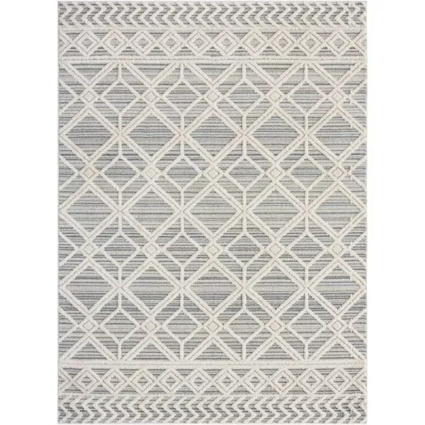 Brookstone Aurora Bohemian Geometric IndoorOutdoor High Performance Area Rug BeigeIvory 710x102BeigeIvory