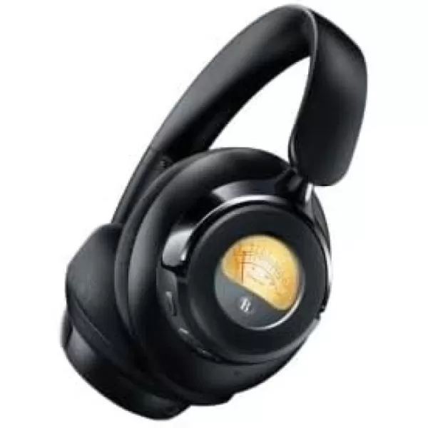 Brookstone Over Ear Headphones with Playful Meters  Dynamic Sound and Comfortable Style for a Fun Listening Experience BlackBlack