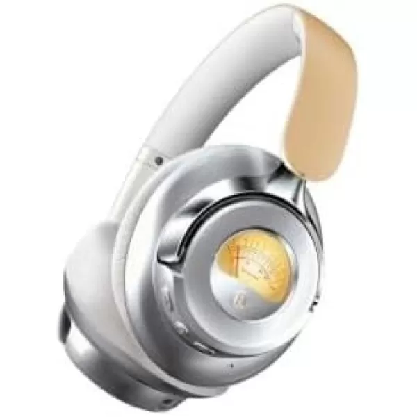 Brookstone Over Ear Headphones with Playful Meters  Dynamic Sound and Comfortable Style for a Fun Listening Experience BlackGoldSilver