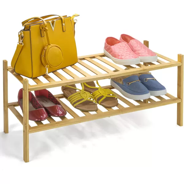 Brookstone 2 Tier Bamboo Shoe Rack Minimalistic Boho Wooden Shoe Organizer Efficiently Fits 6 Pairs Sustainable amp EcoFriendly for Small SpacesBrookstone 2 Tier Bamboo Shoe Rack Minimalistic Boho Wooden Shoe Organizer Efficiently Fits 6 Pairs Sustainable amp EcoFriendly for Small Spaces