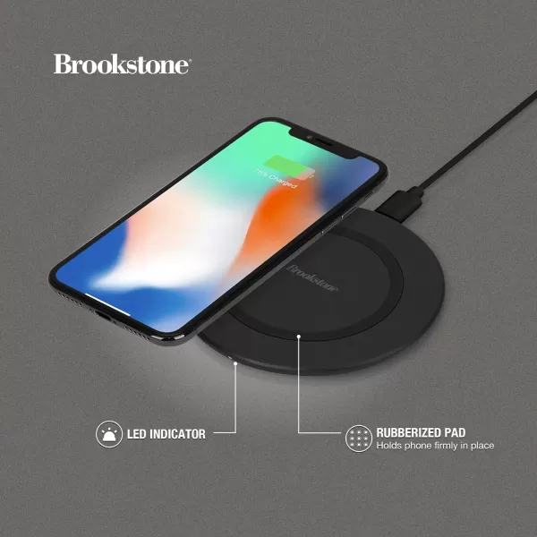 Brookstone 5W QiCertified Wireless Charger for iPhone SE 11 11 Pro 11 Pro Max XR XS XS Max X 8 8 Plus AirPods Samsung Galaxy S10 S10 S10e S9 S9 Note10 Note10 BlackBrookstone 5W QiCertified Wireless Charger for iPhone SE 11 11 Pro 11 Pro Max XR XS XS Max X 8 8 Plus AirPods Samsung Galaxy S10 S10 S10e S9 S9 Note10 Note10 Black