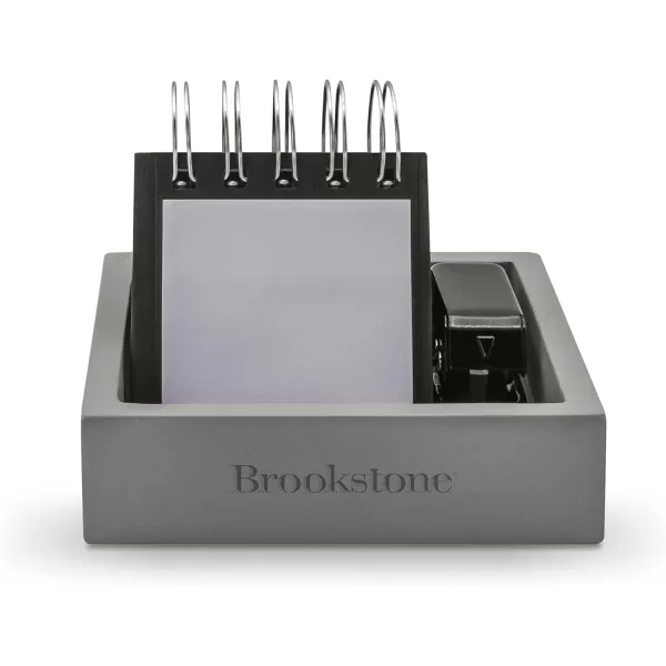 Brookstone BKH8026 Concrete Desktop Tray Organizer Decorative Modern Storage Solution for Spare Change Keys Small Office Stationery 475 x 125 GrayBrookstone BKH8026 Concrete Desktop Tray Organizer Decorative Modern Storage Solution for Spare Change Keys Small Office Stationery 475 x 125 Gray