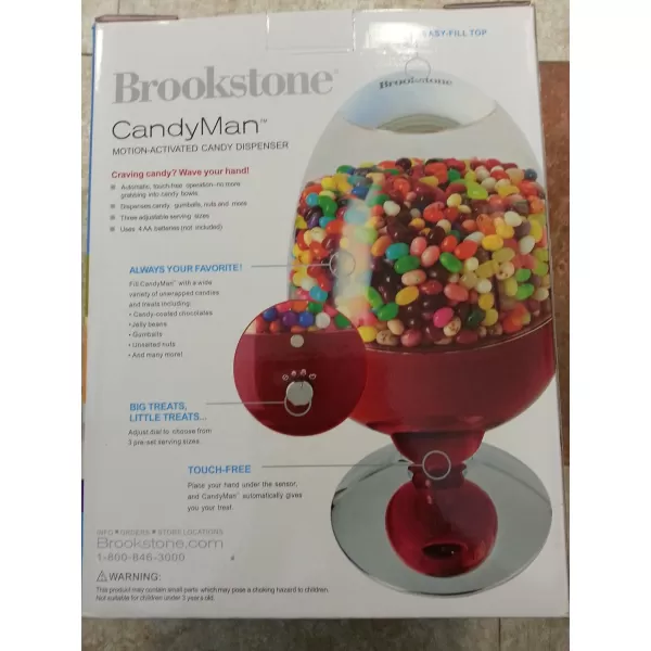 Brookstone Candyman MotionActivated Candy DispenserBrookstone Candyman MotionActivated Candy Dispenser