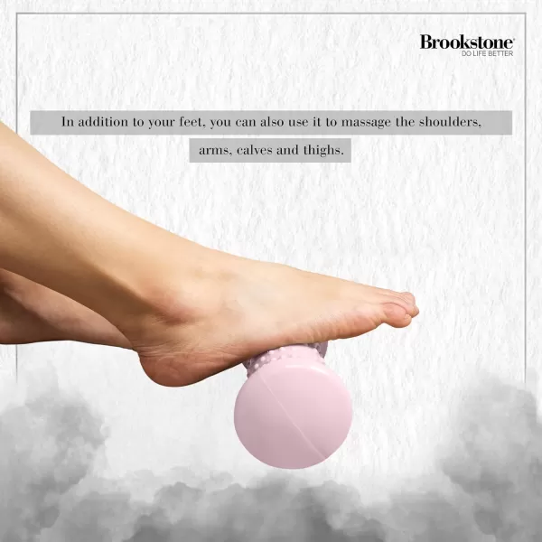 Brookstone Hot amp Cold Foot Roller for Tension Relief  Stimulate and Relax The Muscles in Your Feet  Foot Roller Massager Blush PinkBlush Pink