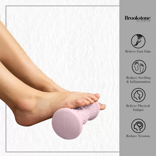 Brookstone Hot amp Cold Foot Roller for Tension Relief  Stimulate and Relax The Muscles in Your Feet  Foot Roller Massager Blush PinkBlush Pink