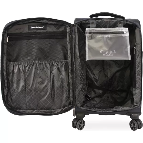 Brookstone Luggage Harbor Spinner Suitcase Navy CarryOnBrookstone Luggage Harbor Spinner Suitcase Navy CarryOn