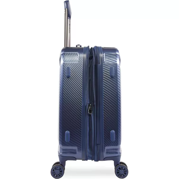 Brookstone Luggage Keane Spinner Suitcase Metallic Blue CarryOnBrookstone Luggage Keane Spinner Suitcase Metallic Blue CarryOn