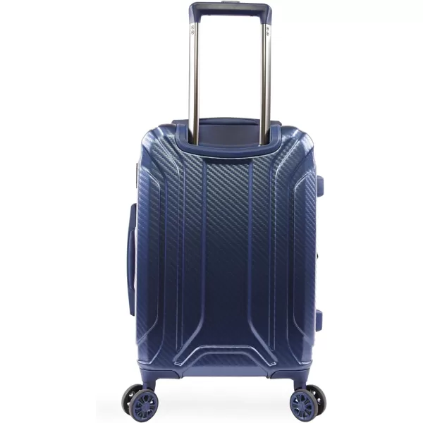 Brookstone Luggage Keane Spinner Suitcase Metallic Blue CarryOnBrookstone Luggage Keane Spinner Suitcase Metallic Blue CarryOn