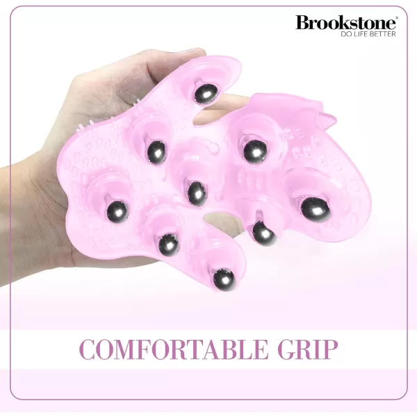 Brookstone Palm Roller Body Massager Medium Roller Massager Tool Handheld Massager CharcoalLarge Palm Roller Blush Lavender