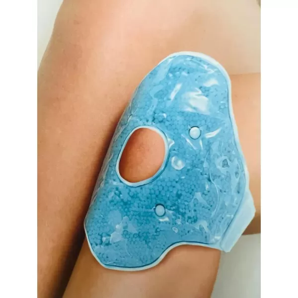 BROOKSTONE Reusable Hot Cold Knee Wrap for SprainsSwelling Post Exercise Soreness Arthritis amp More BlueBlue