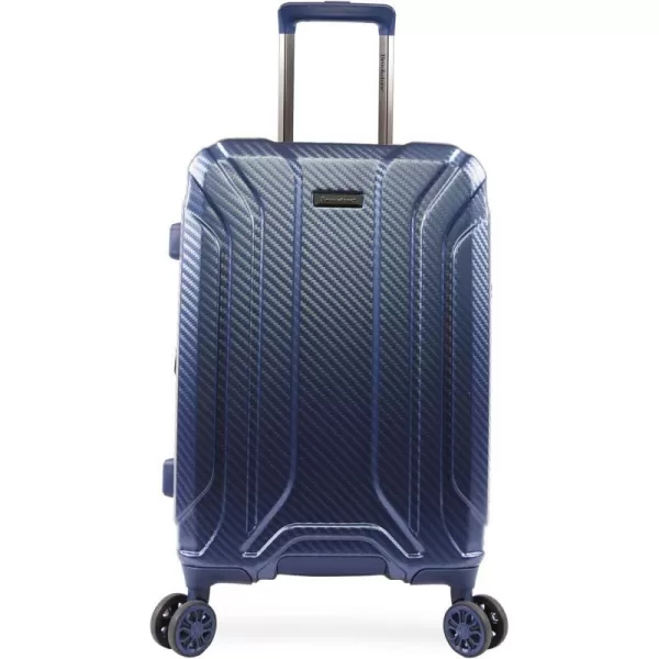 Brookstone Luggage Keane Spinner Suitcase Metallic Blue CarryOnBrookstone Luggage Keane Spinner Suitcase Metallic Blue CarryOn