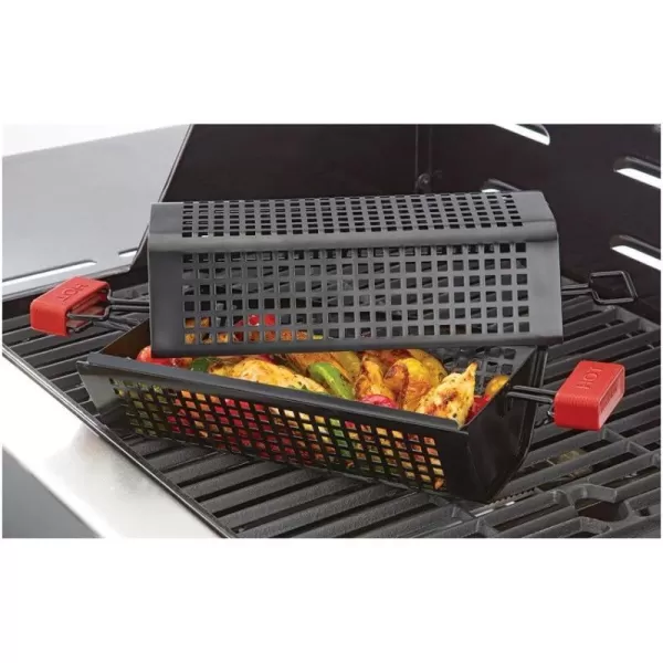 Brookstone Nonstick Grill Tumbler BBQ Grilling BasketBrookstone Nonstick Grill Tumbler BBQ Grilling Basket