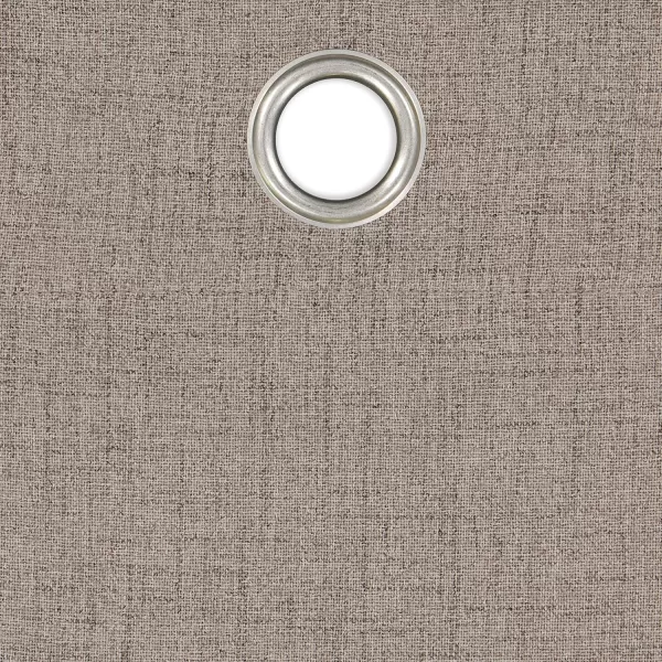 BROOKSTONE Renwick Blackout Thermal Grommet Window Curtains for Bedroom Single Panel 50 x 95 Grey50 in x 108 in Mocha