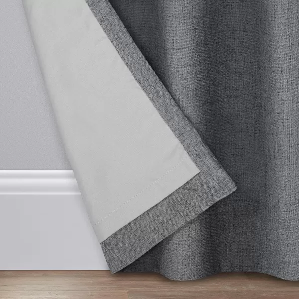 BROOKSTONE Renwick Blackout Thermal Grommet Window Curtains for Bedroom Single Panel 50 x 95 Grey50 in x 63 in Grey