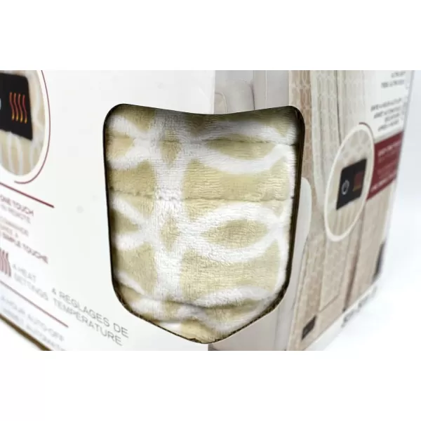 Brookstone 4Heat Setting Luxurious Heated ThrowBlanket 50 x 60 in BeigeBrookstone 4Heat Setting Luxurious Heated ThrowBlanket 50 x 60 in Beige