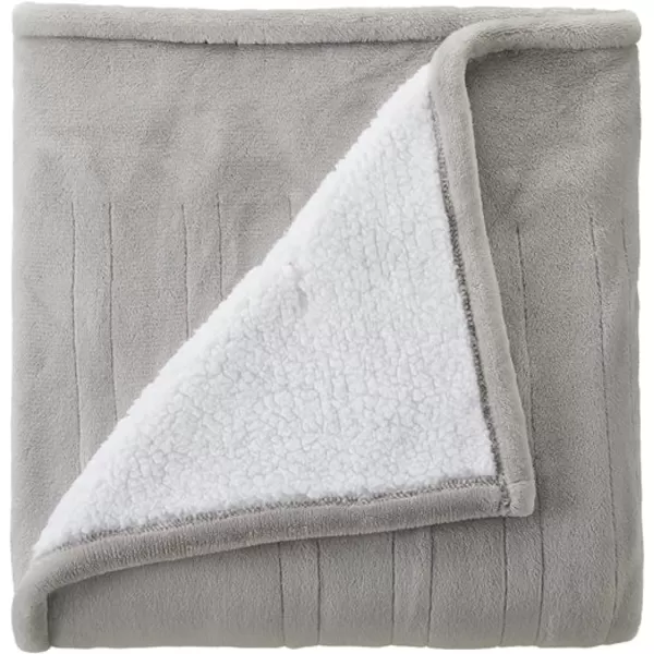 Brookstone Home Decor  Soft Plush Sherpa Lined Wearable Electric Heated Poncho  1 Button 4Heat Settings  Auto Shut Off Machine Washable  Warm Fashionable Living Room amp Bedroom Blanket GreyBrookstone Home Decor  Soft Plush Sherpa Lined Wearable Electric Heated Poncho  1 Button 4Heat Settings  Auto Shut Off Machine Washable  Warm Fashionable Living Room amp Bedroom Blanket Grey