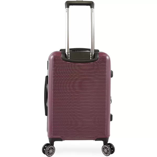 Brookstone Luggage Nelson Spinner Suitcase Plum CarryOnBrookstone Luggage Nelson Spinner Suitcase Plum CarryOn